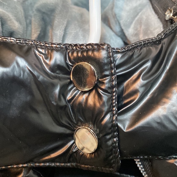 Black Puffer Coat with Detachable Hood - Picture 6 of 6